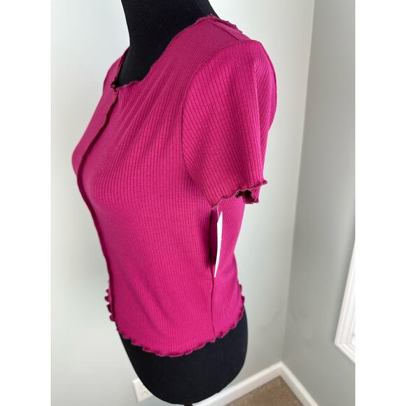 BUNDLE NWOT BP Lettuce Trim Tee Both Medium - Blue & Pink - Picture 8 of 10